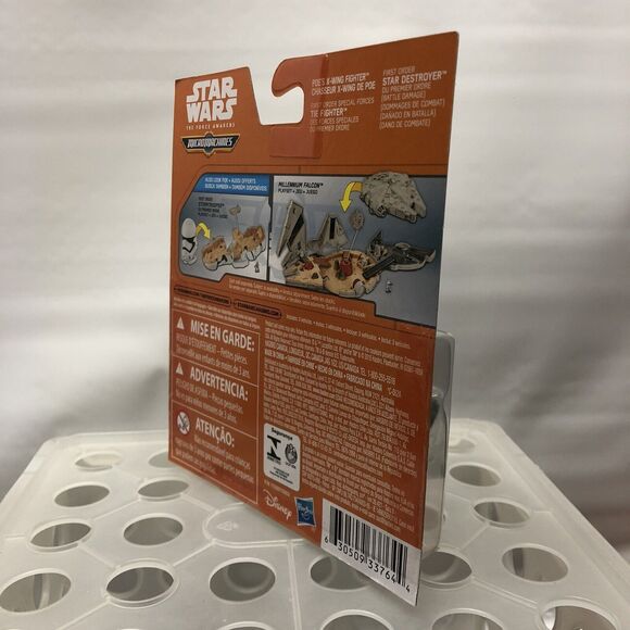 Star Wars Micro Machines 3-Pack The First Order Attacks Poe X-Wing Tie Fighter - Picture 4 of 10